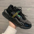 Women Nevada Rhinestone Sneaker Fashion Casual Chunky Shoe. Black Zapatos De Mujer