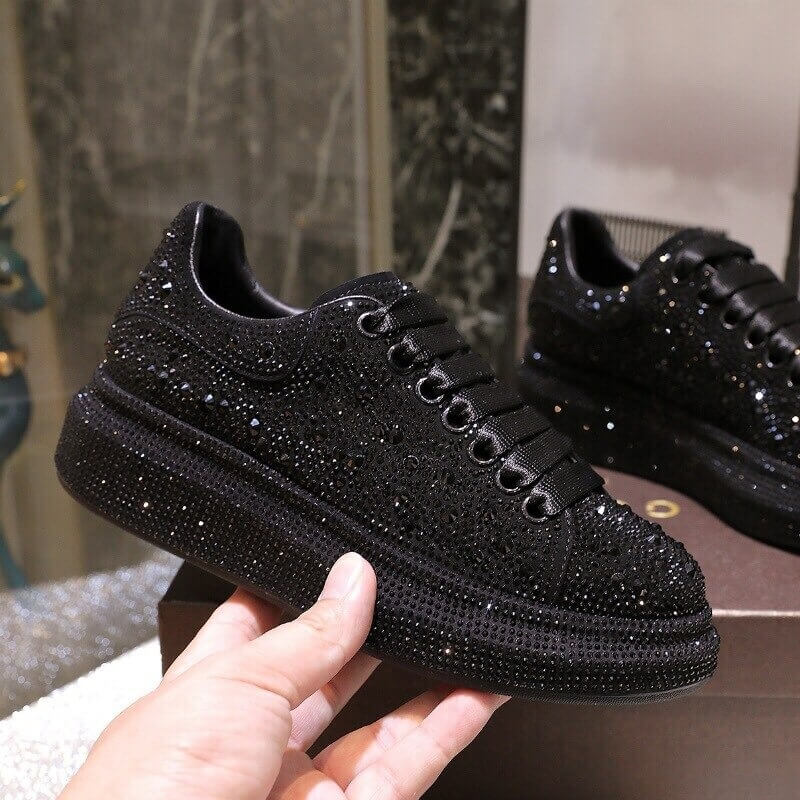 Women nevada Bling Rhinestone shoe, Fashion Casual sneaker Crystal Street for Ladies