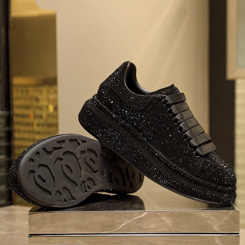 Women nevada Bling Rhinestone shoe, Fashion Casual sneaker Crystal Street for Ladies