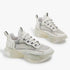 Women Nevada Sneaker Metallic Leather Shoe Height Increasing