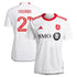 adidas Jonathan Osorio Toronto FC jersey 2025 in white with red accents and number 21 on back