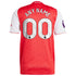 adidas Arsenal 2025 home Custom jersey red and white with personalized name and number 00 on back