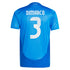Italy adidas Home Authentic Shirt 2024 with DiMarco 3 printing