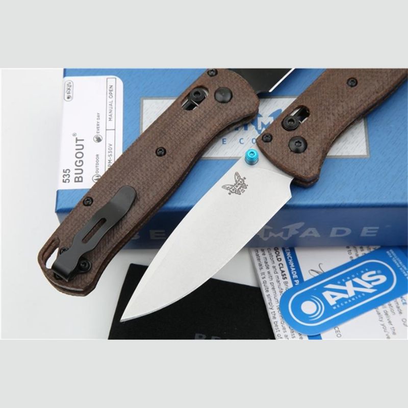 Benchmade Bugout 535: 189mm Ultralight Folding Knife | Earth Brown Edition