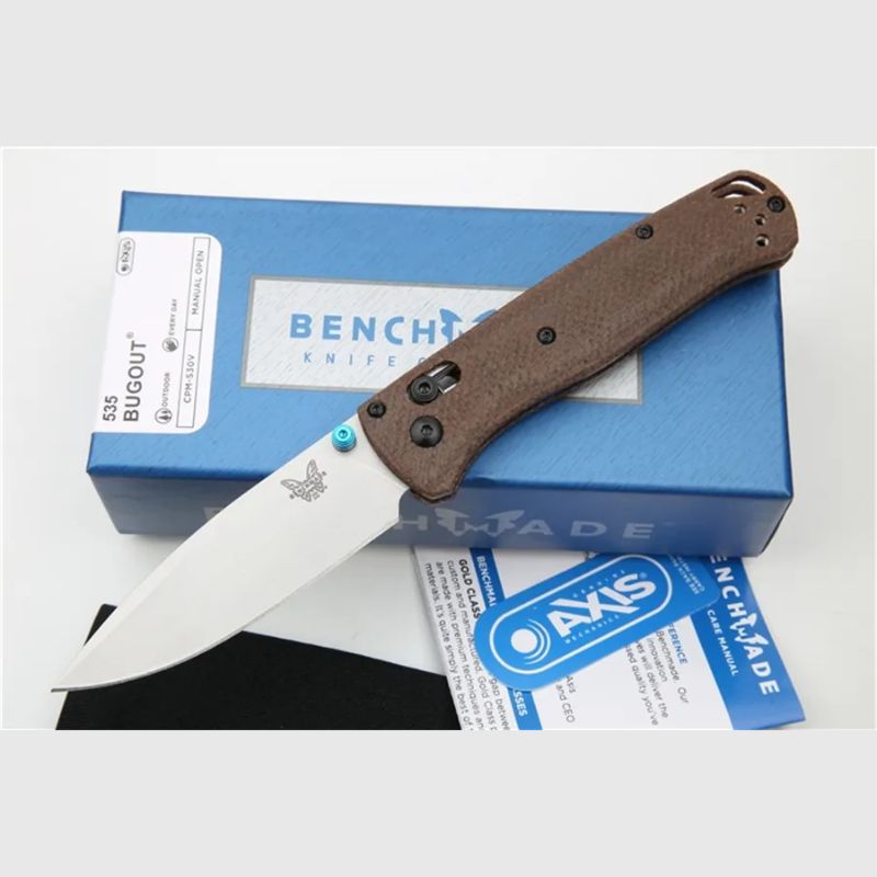 Benchmade Bugout 535: 189mm Ultralight Folding Knife | Earth Brown Edition