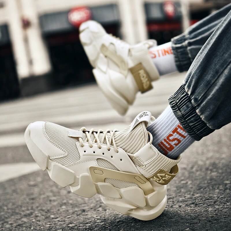 Men nevada Chunky High-top Men's Sneaker Heighten, Shoe Autumn with Plus Sizes