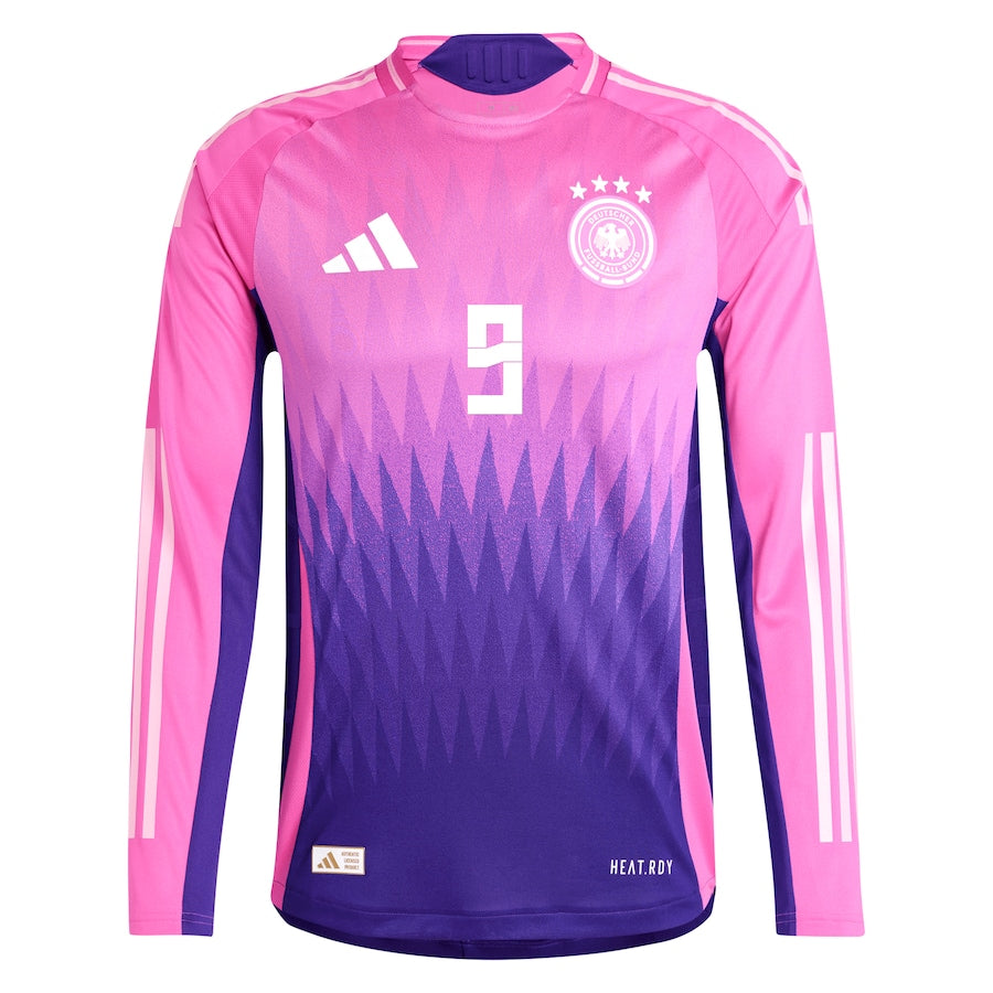 DFB adidas Away Shirt 2024 - Long Sleeve with Füllkrug 9 printing