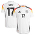 DFB adidas Home Shirt 2024 with Wirtz 17 printing
