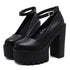 spring autumn casual high-heeled shoes sexy ruslana korshunova thick heels platform
