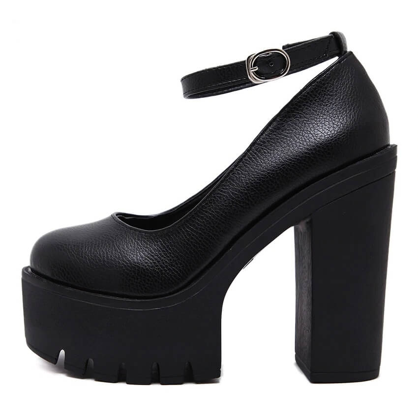 spring autumn casual high-heeled shoes sexy ruslana korshunova thick heels platform