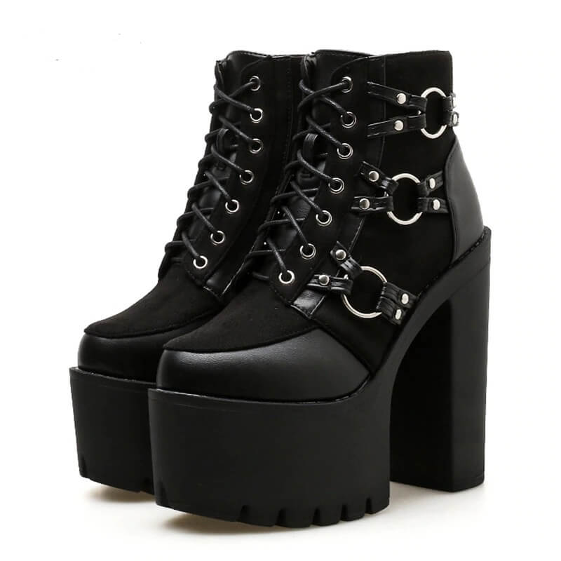 Women Nevada Spring Fashion Motorcycle Boots Platform