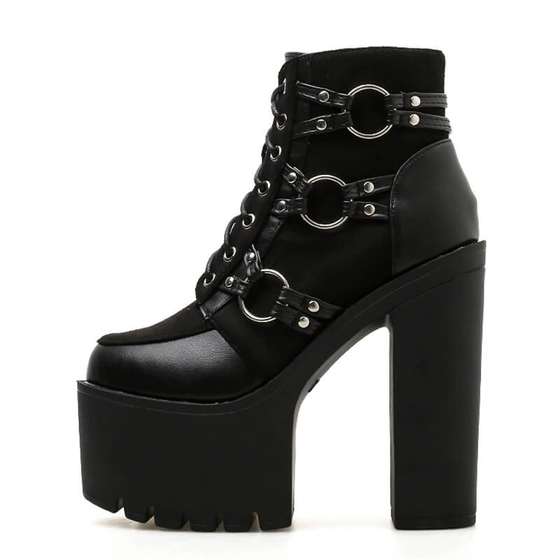 Women Nevada Spring Fashion Motorcycle Boots Platform