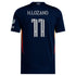 Adidas Hirving Lozano San Diego FC jersey in navy blue with number 11 and MLS logo on back