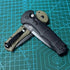 knivescollection™ bm9071bk claymore folding utility knife – cpm-d2 serrated blade, grivory handle