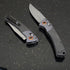 knivescollection™ bm15080-1 hunt crooked river folding utility knife – s30v/damascus blade, carbon fiber handle