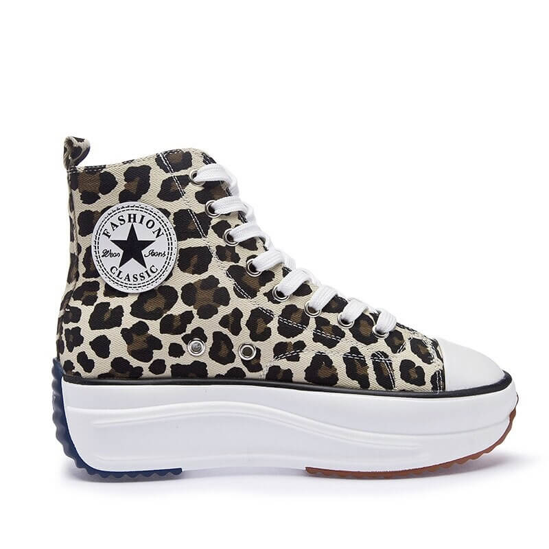 Canvas Shoes Women Trainers Women High Top Sneaker Lady Autumn Female Footwear Breathable Girl White Black Sneakers QW-62