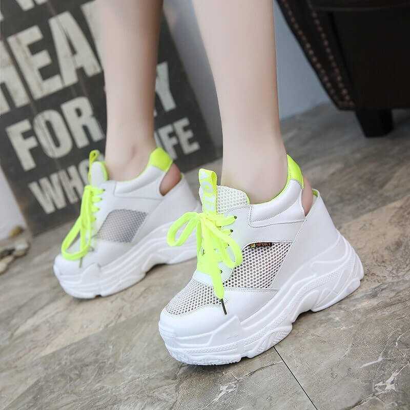 Lucyever Women Sandals 2019 Summer Fashion Hollow Out Wedges Gladiator Sandalias High Heel Chunky Platform Casual Shoes Woman