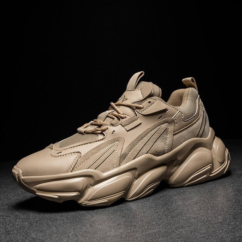 Men Shoe Chunky Luxury Comfortable, shoe men Glossy Thick Sole, Sports Shoe Trainers Running