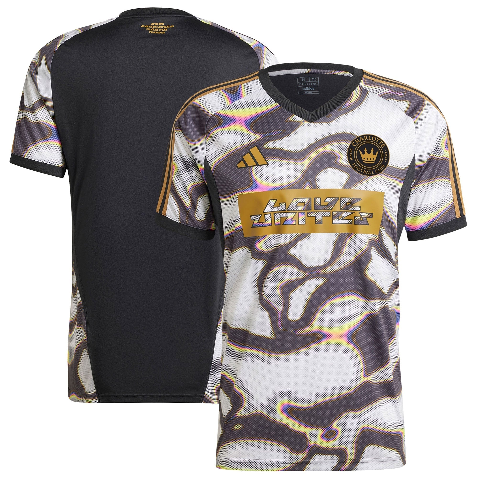 Charlotte FC adidas 2024 Pride Pre-Match Top - Black