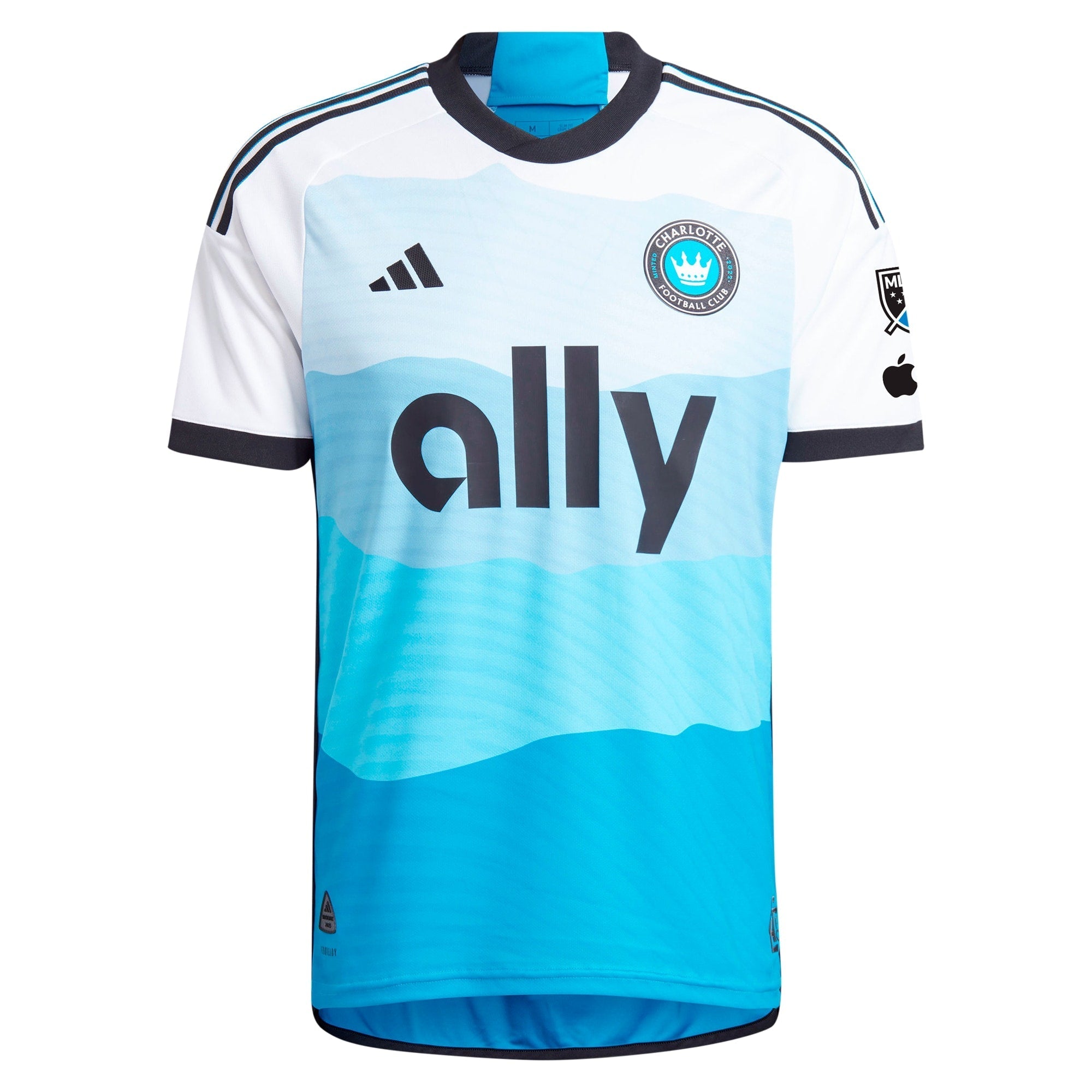 Charlotte FC adidas 2024 The Carolina Kit: Explore Custom Authentic T-shirt - Blue