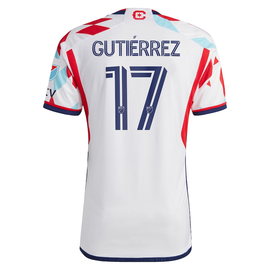Brian Gutiérrez Chicago Fire adidas 2024 A Kit For All Player Authentic T-shirt – White