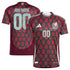Mexico National Team adidas 2024 Home Custom Authentic T-shirt - Burgundy