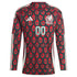 Mexico National Team adidas 2024 Home Custom Long Sleeve Authentic T-shirt - Burgundy