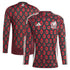 Mexico National Team adidas 2024 Home Long Sleeve Authentic T-shirt - Burgundy