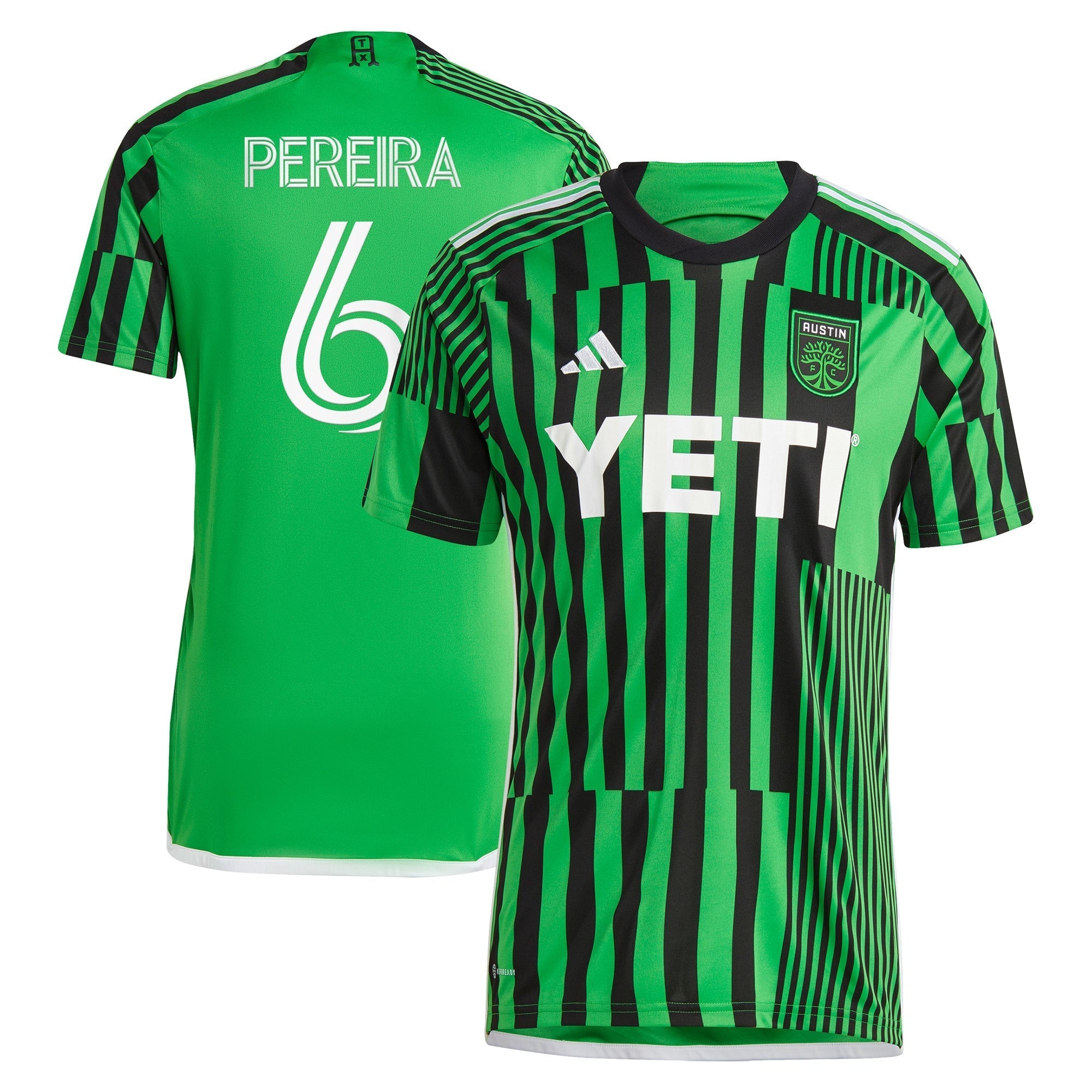 Daniel Pereira Austin FC adidas 2024 Las Voces Kit Player Authentic T-shirt – Green