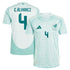 Selected slide 1 of 3Display slide 2 of 3Display slide 3 of 3 Edson Alvarez Mexico National Team adidas 2024 Away Player Authentic T-shirt - Green