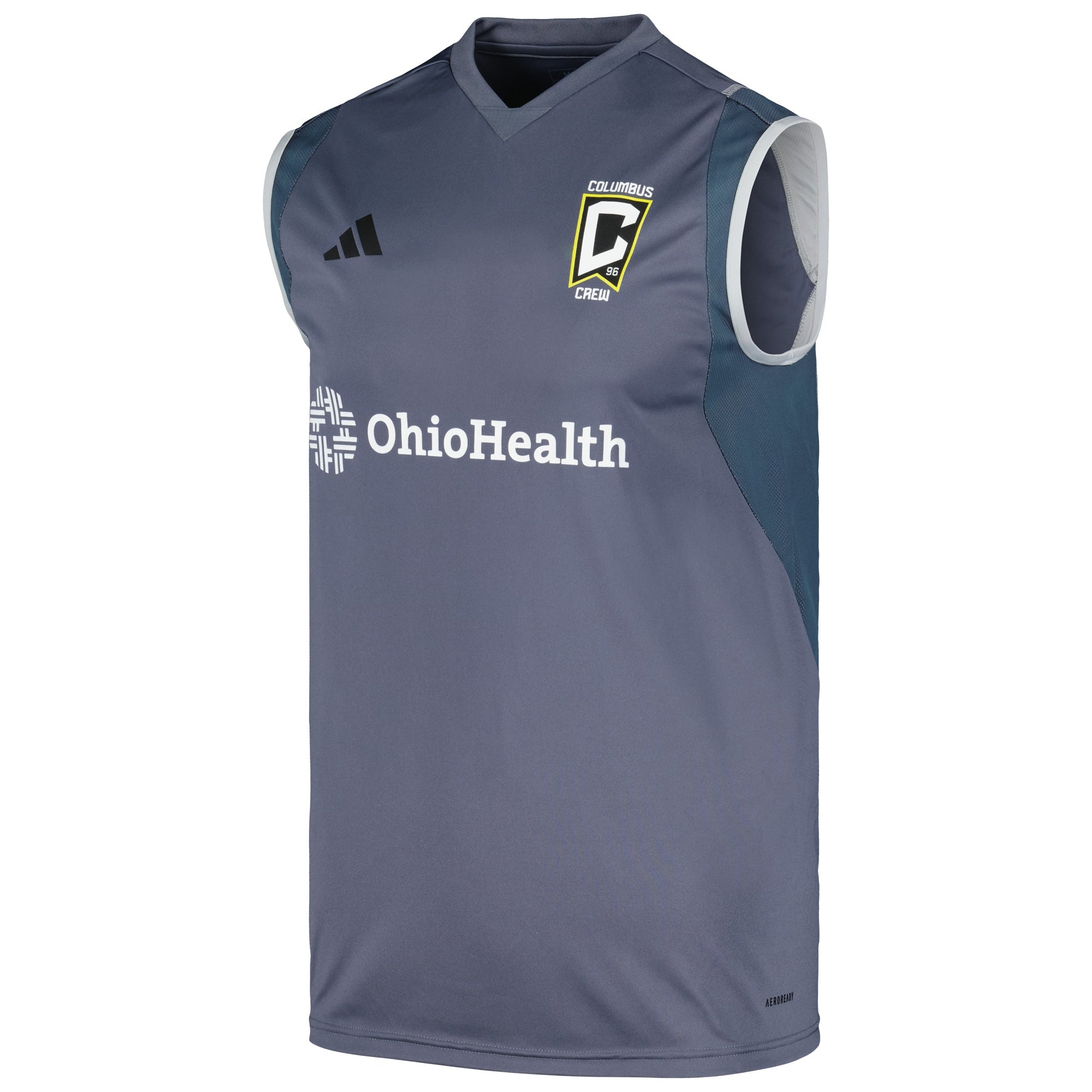 Columbus Crew adidas 2024 AREOREADY Sleeveless Training Authentic T-shirt - Gray