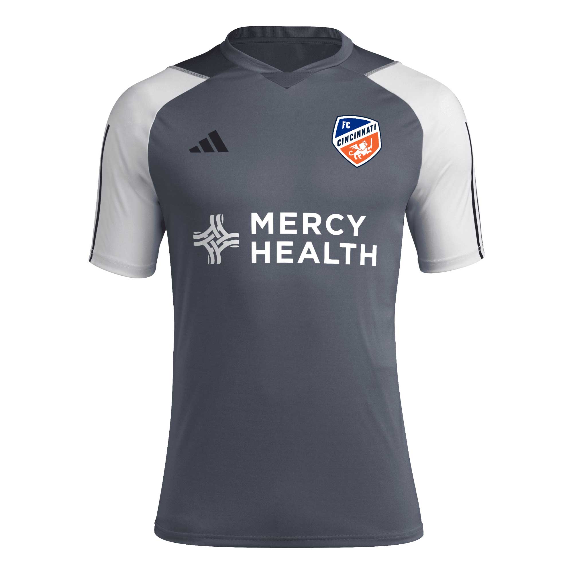 FC Cincinnati adidas 2024 AEROREADY Training Authentic T-shirt - Gray