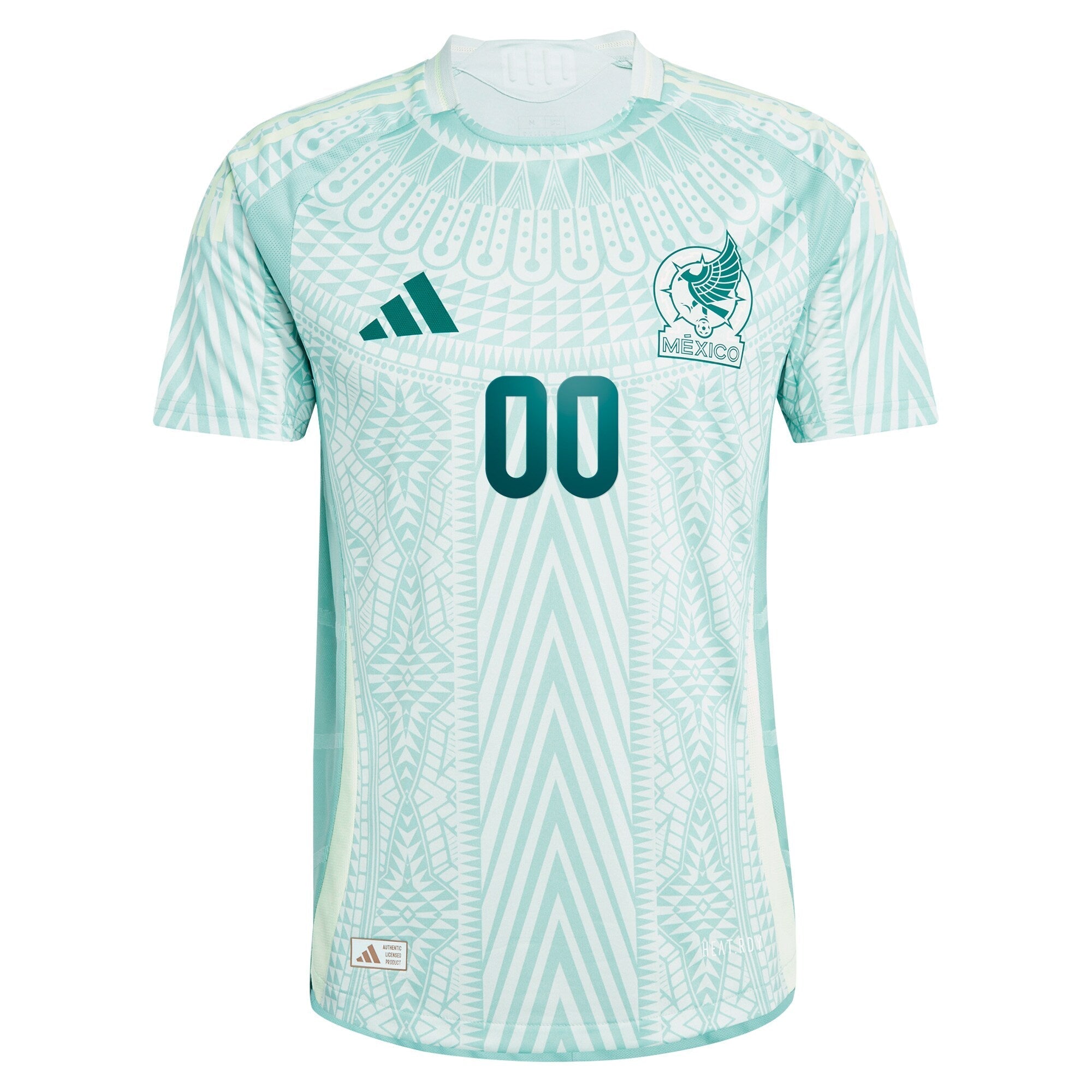 Mexico National Team adidas 2024 Away Custom Authentic T-shirt - Green