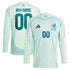 Mexico National Team adidas 2024 Away Custom Long Sleeve Authentic T-shirt - Green