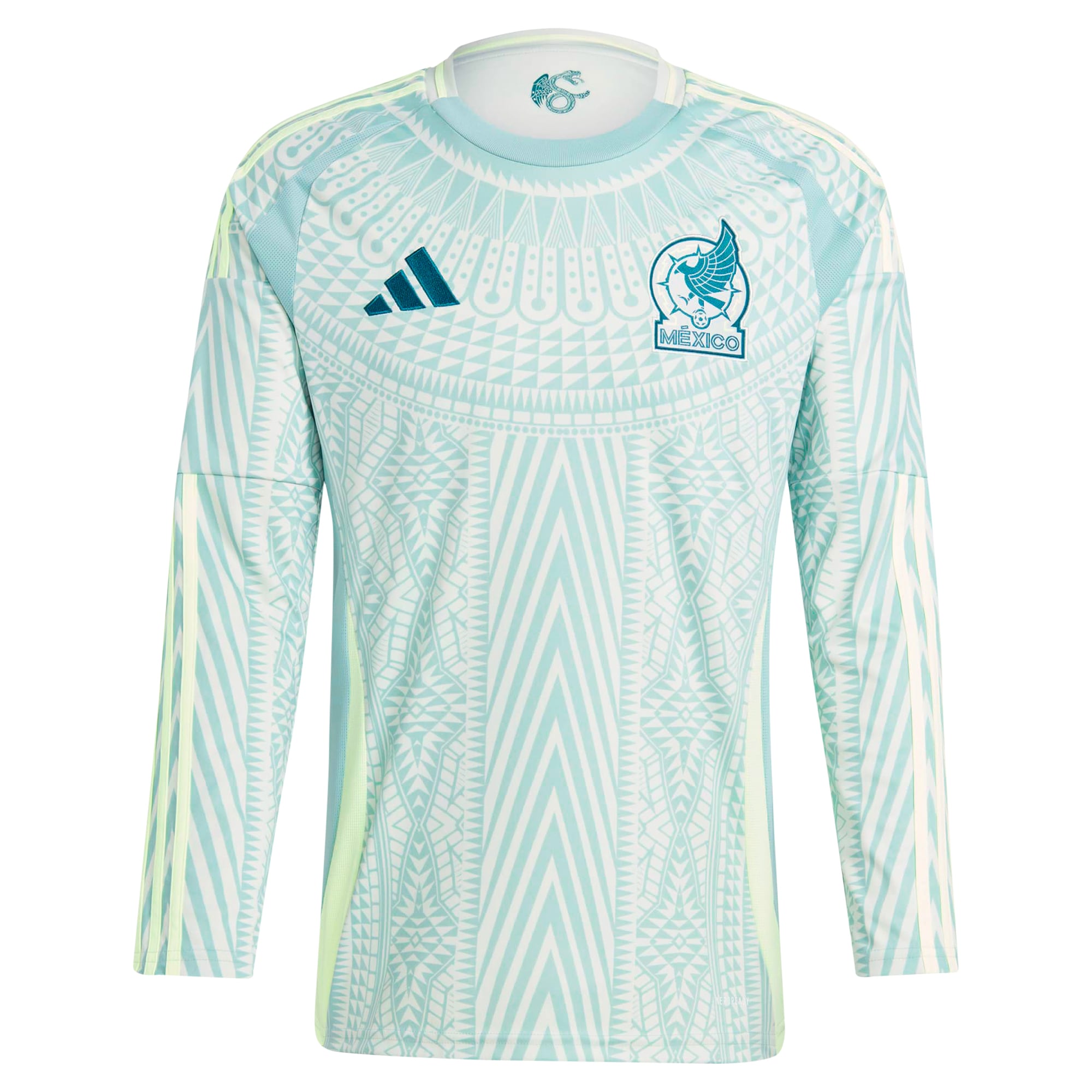 Mexico National Team adidas 2024 Away Long Sleeve Authentic T-shirt - Green