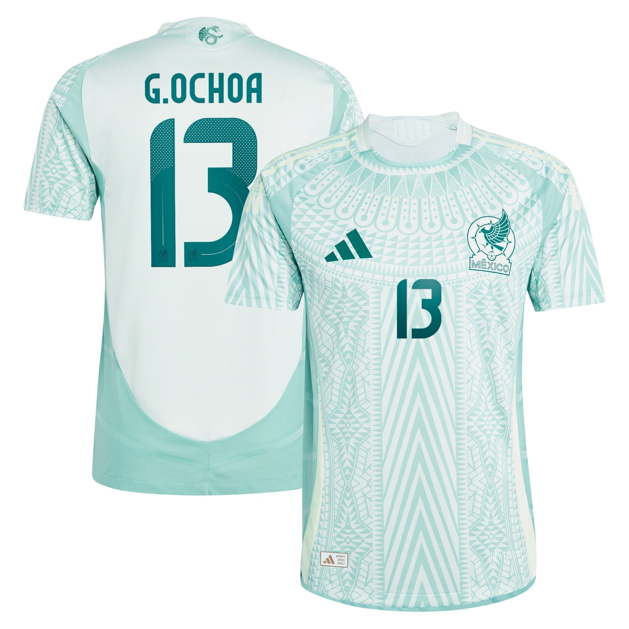 Guillermo Ochoa Mexico National Team adidas 2024 Away Player Authentic T-shirt - Green