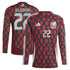 Hirving Lozano Mexico National Team adidas 2024 Home Player Long Sleeve Authentic T-shirt - Burgundy