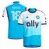 Kerwin Vargas Charlotte FC adidas 2024 The Carolina Kit: Explore Player Authentic T-shirt - Blue
