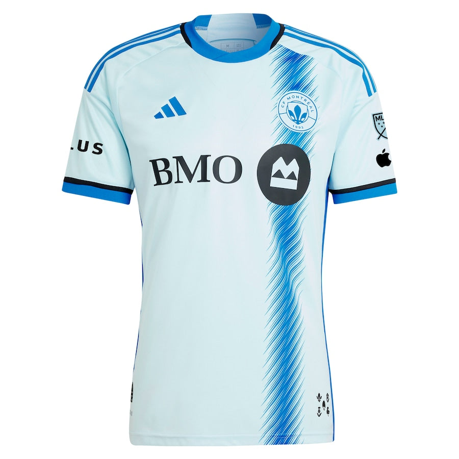 Mathieu Choinière CF Montreal adidas 2024 La Main  Player Authentic T-shirt – Light Blue