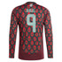 Raul Jimenez Mexico National Team adidas 2024 Home  Player Long Sleeve Authentic T-shirt - Burgundy