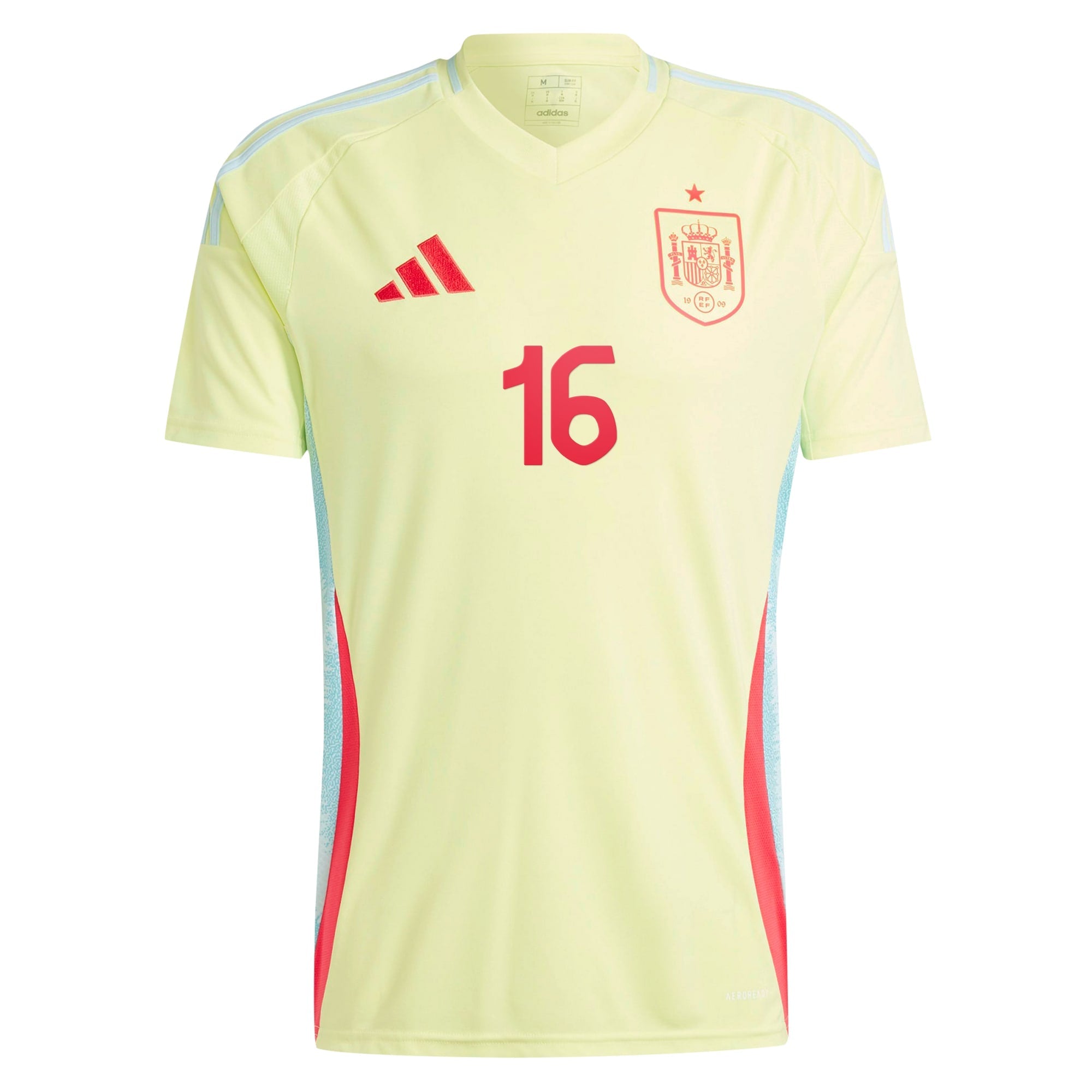 Rodrigo Spain National Team adidas 2024 Away Authentic T-shirt - Yellow