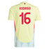 Rodrigo Spain National Team adidas 2024 Away Authentic T-shirt - Yellow