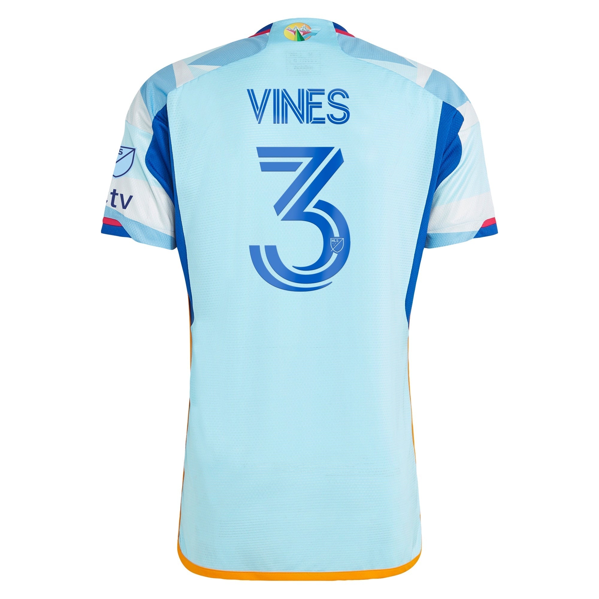 Sam Vines Colorado Rapids adidas 2024 New Day Kit Player Authentic T-shirt - Light Blue
