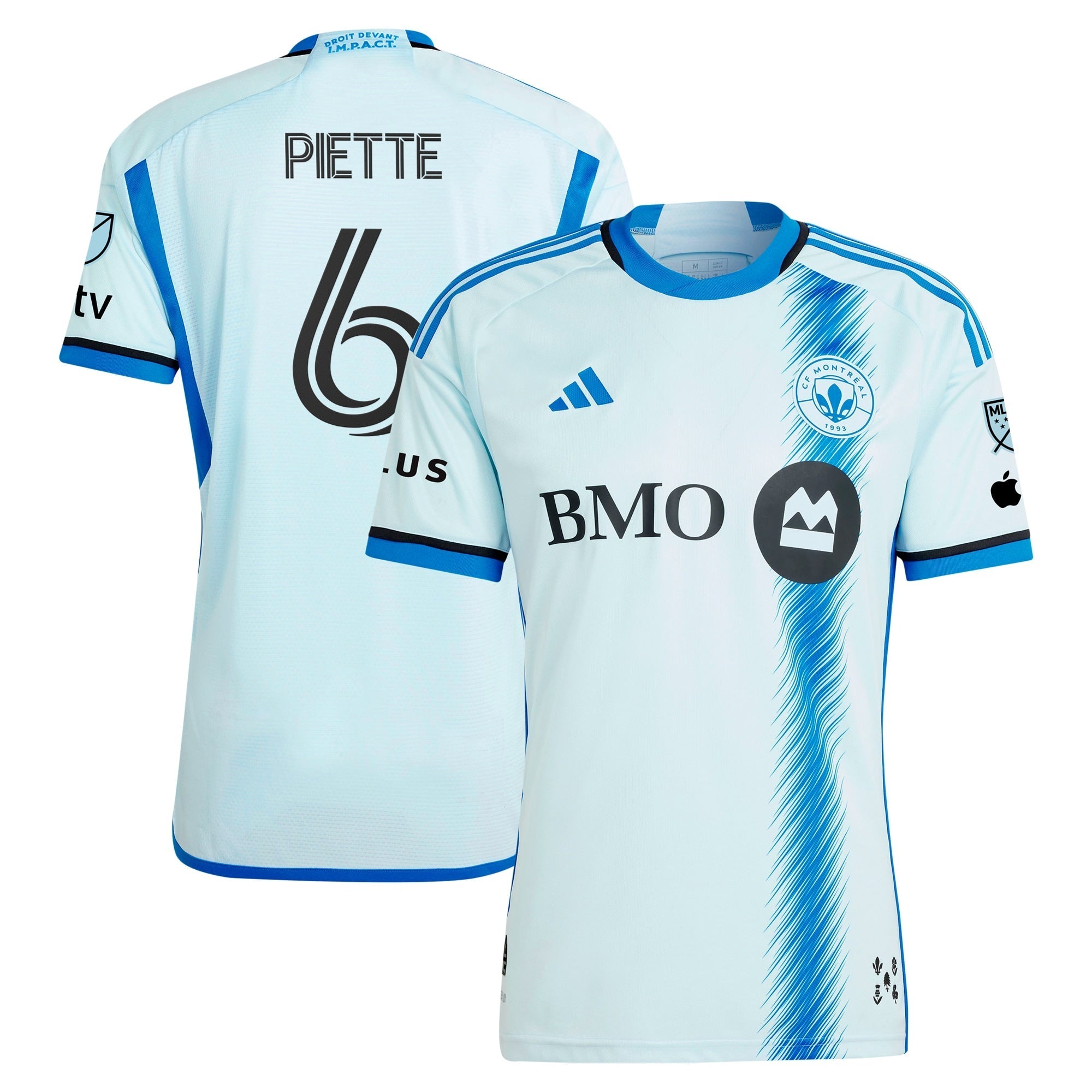 Samuel Piette CF Montreal adidas 2024 La Main Player Authentic T-shirt – Light Blue