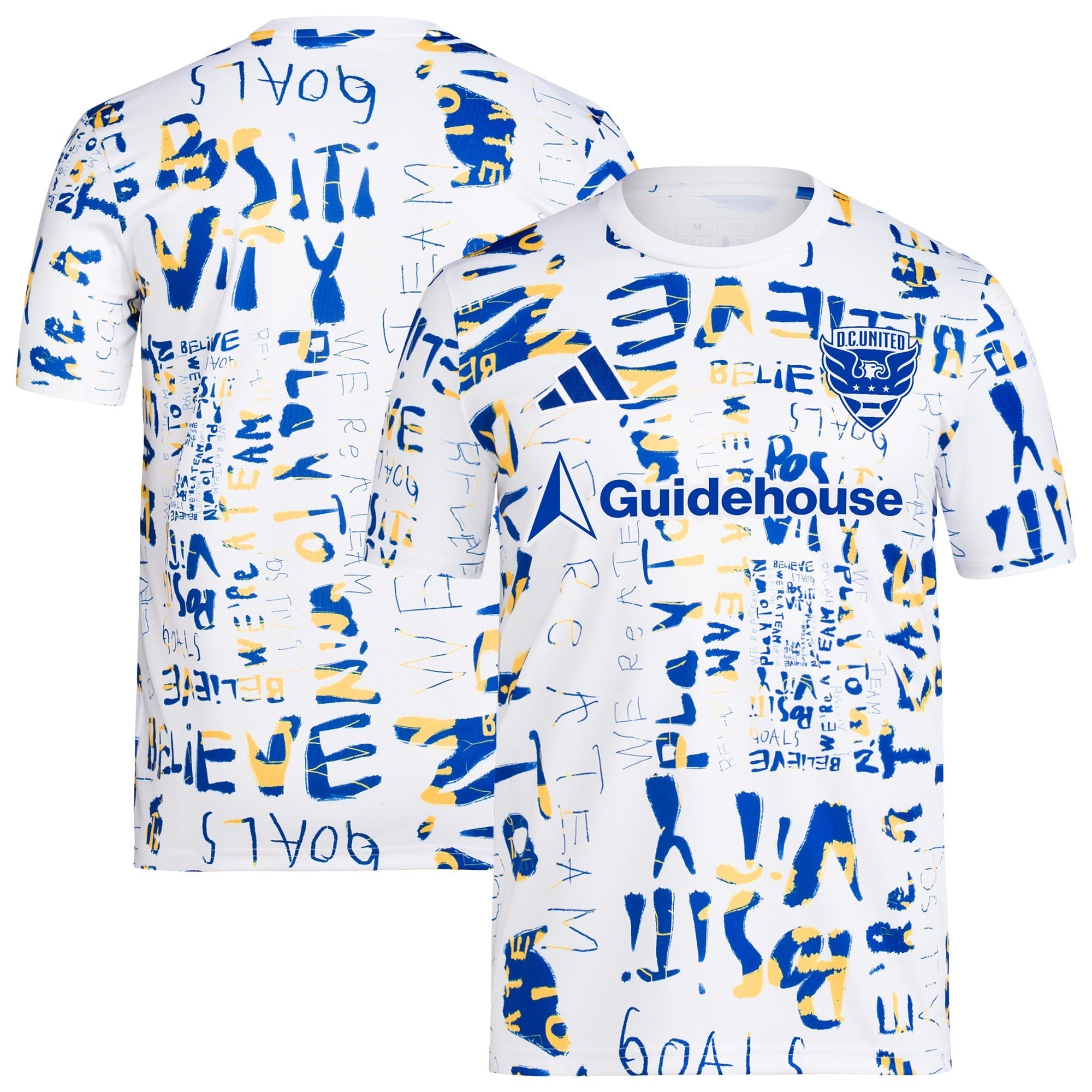 D.C. United adidas 2024 MLS Kick Childhood Cancer Pre-Match Top - White