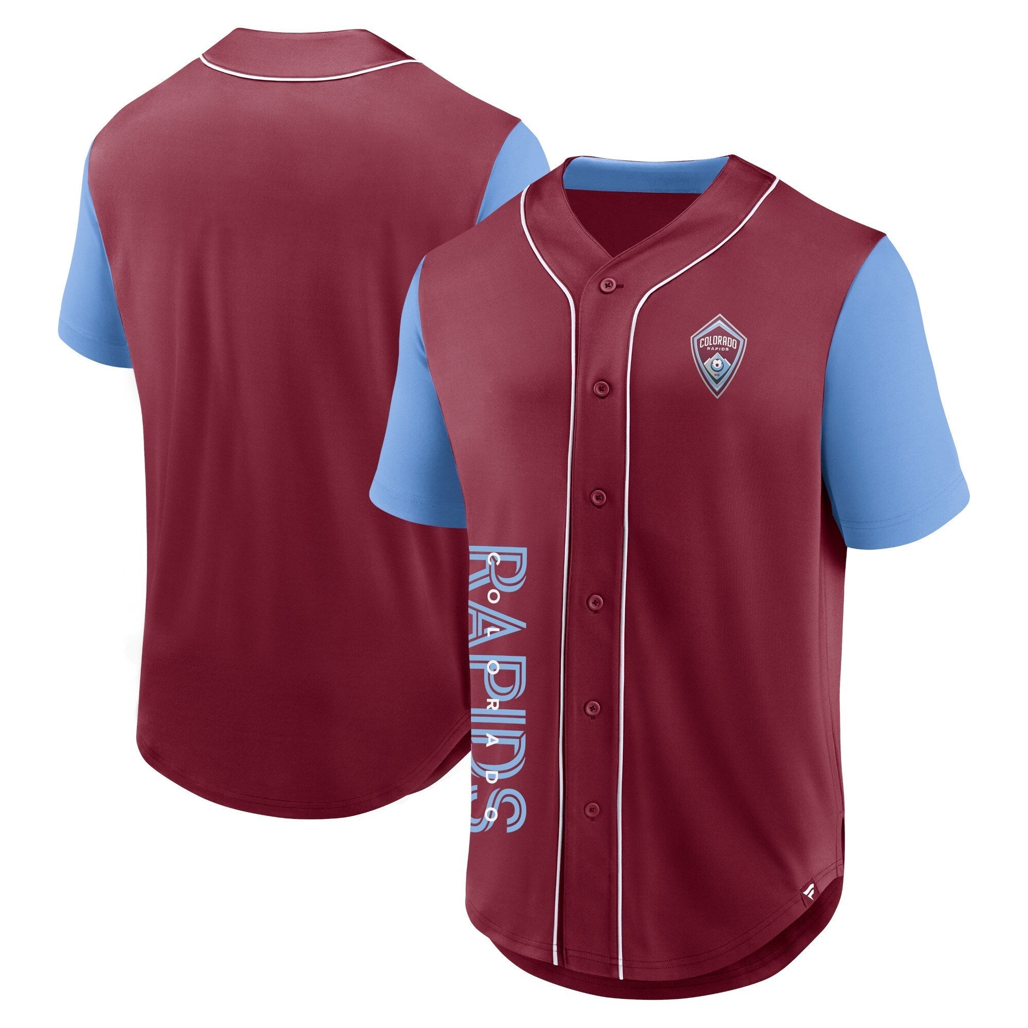 Colorado Rapids Fanatics Balance Fashion Baseball Authentic T-shirt - Burgundy