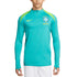 Brazil National Team Nike 2024 Strike Drill Performance Quarter-Zip Pullover Top - Aqua