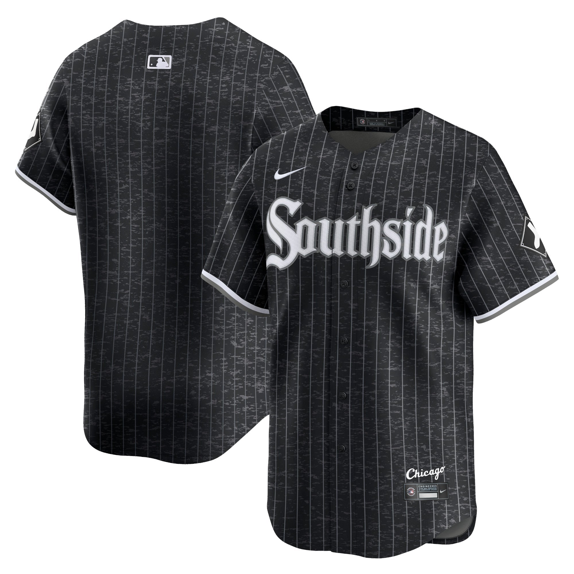 Chicago White Sox Nike City Connect Limited Custom Authentic T-shirt - Black