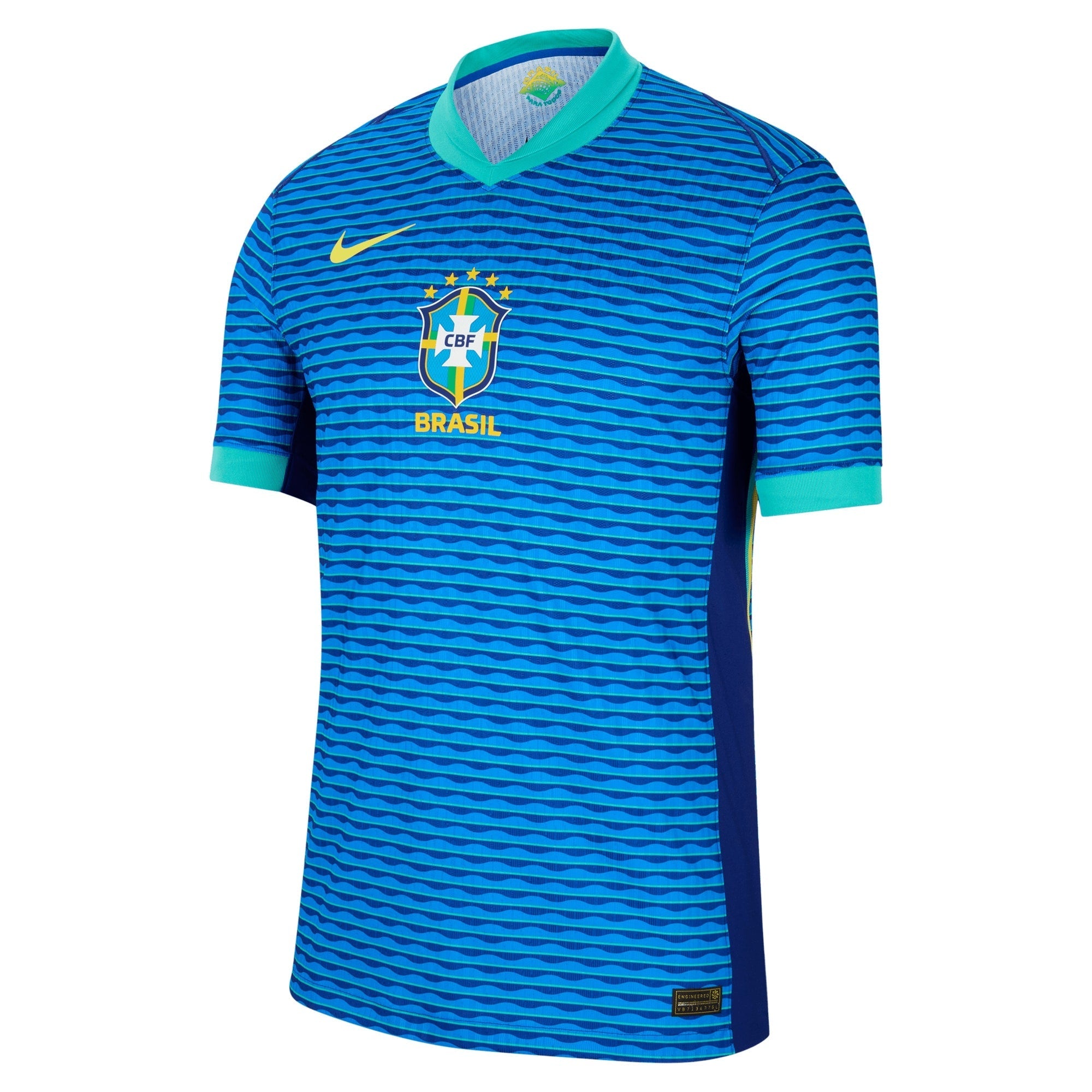 Brazil National Team Nike 2024 Away Match Authentic T-shirt – Blue