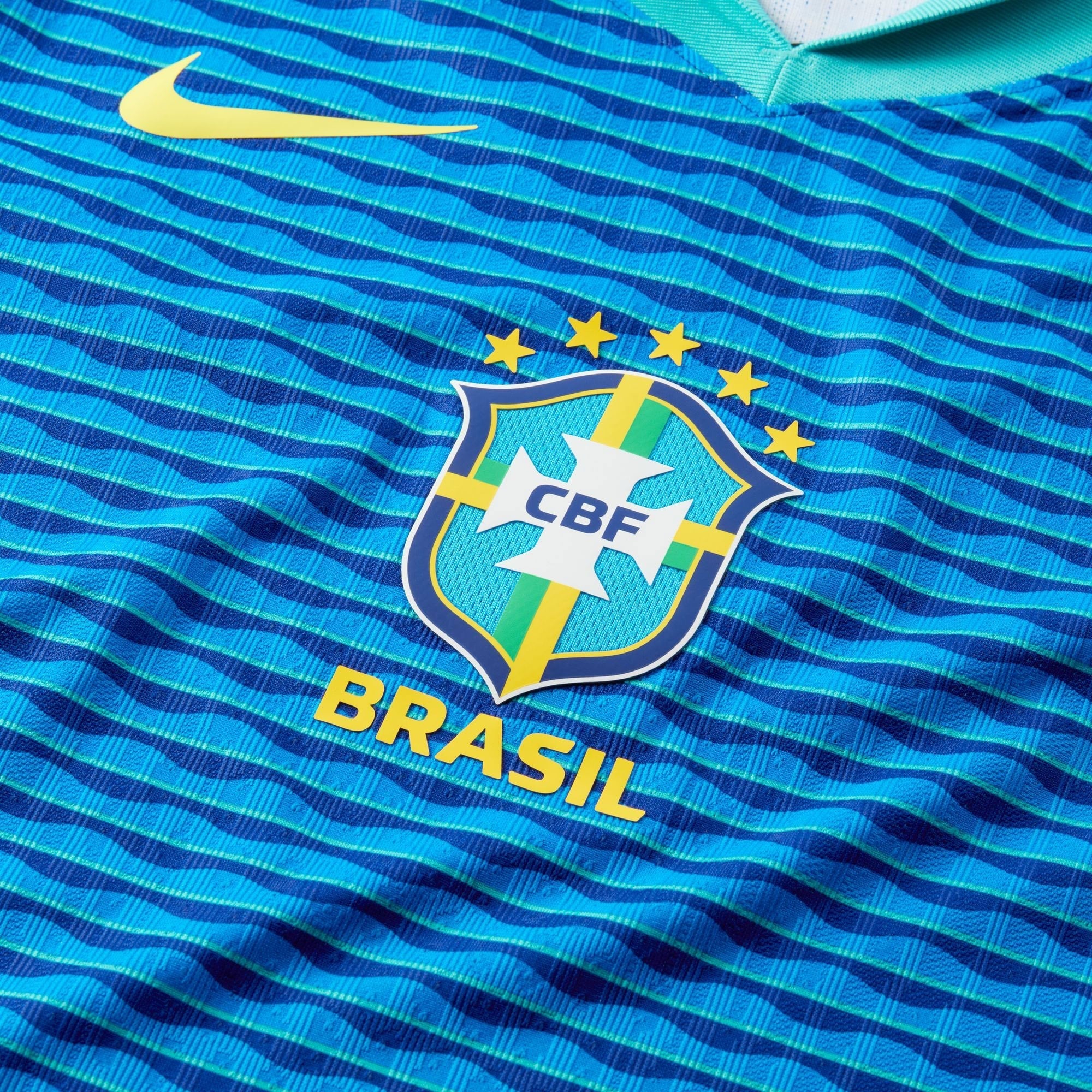 Brazil National Team Nike 2024 Away Match Authentic T-shirt – Blue